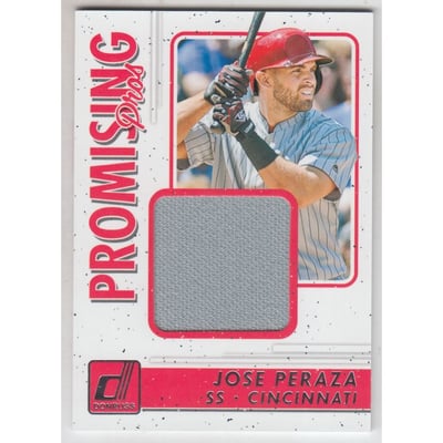 2017 Donruss Promising Pros Materials #PPMJP Jose Peraza