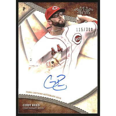 2017 Topps Tier One Break Out Autographs #BOACRD Cody Reed/300