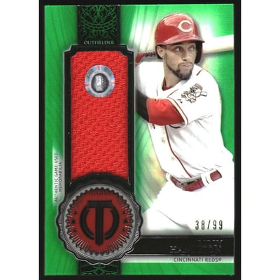 2017 Topps Tribute Stamp of Approval Relics Green #SOABH Billy Hamilton