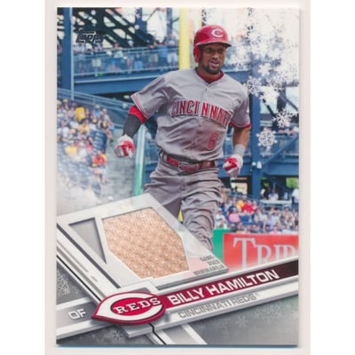2017 Topps Walmart Holiday Snowflake Relics #RBHM Billy Hamilton