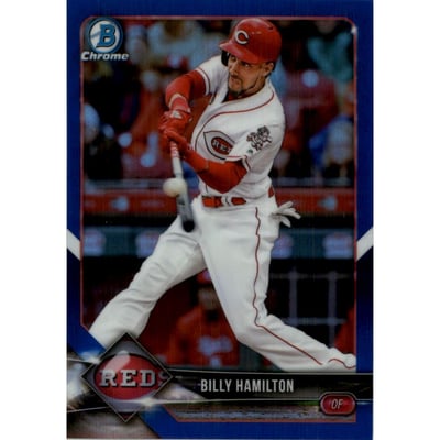 2018 Bowman Chrome Blue Refractors #39 Billy Hamilton