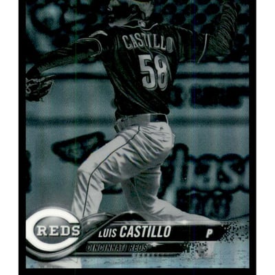 2018 Topps Chrome Black and White Negative Refractors #34 Luis Castillo