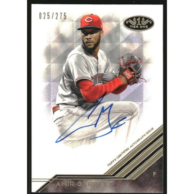 2018 Topps Tier One Break Out Autographs #BAAG Amir Garrett/275