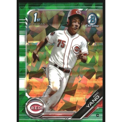2019 Bowman Chrome Draft Sapphire Green #BDC118 Eric Yang