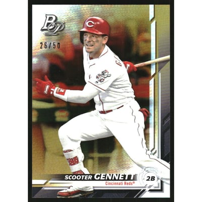 2019 Bowman Platinum Gold #82 Scooter Gennett