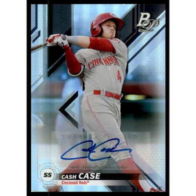 2019 Bowman Platinum Top Prospect Autographs #TOP47 Cash Case