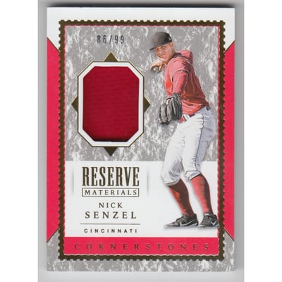 2019 Panini Cornerstones Reserve Materials #4 Nick Senzel