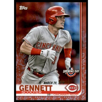 2019 Topps Opening Day Red Foil #6 Scooter Gennett
