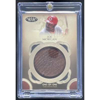 2019 Topps Tier One Bat Knobs #T1BK-JOM Joe Morgan MEM 1/1