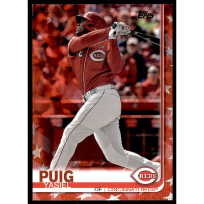 2019 Topps Update Independence Day #US106 Yasiel Puig