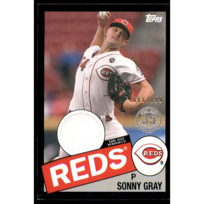 2020 Topps '85 Topps Relics Black #85TRSG Sonny Gray S2