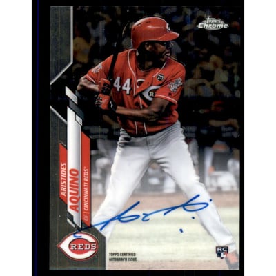 2020 Topps Chrome Rookie Autographs #RAAAQ Aristides Aquino