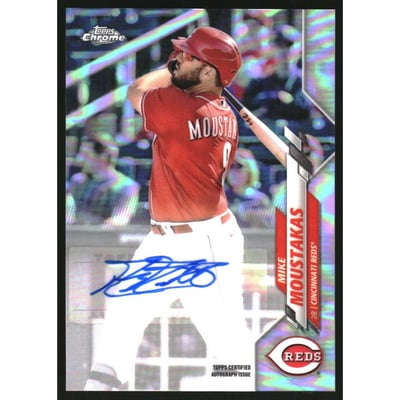 2020 Topps Chrome Update Autograph Refractors #USAMM Mike Moustakas