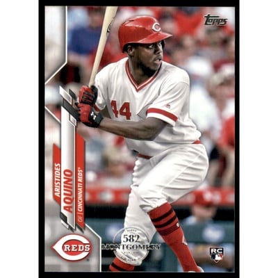 2020 Topps Factory Set 582 Montgomery Club #20 Aristides Aquino
