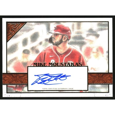 2020 Topps Gallery Autographs Orange #19 Mike Moustakas