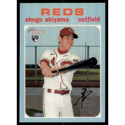 2020 Topps Heritage Chrome Refractors #THC527 Shogo Akiyama