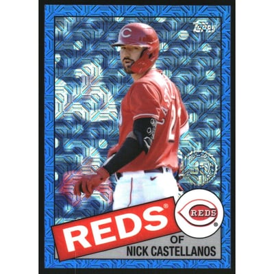 2020 Topps Update '85 Topps Silver Pack Chrome Blue Refractors #CPC12 Nick Castellanos