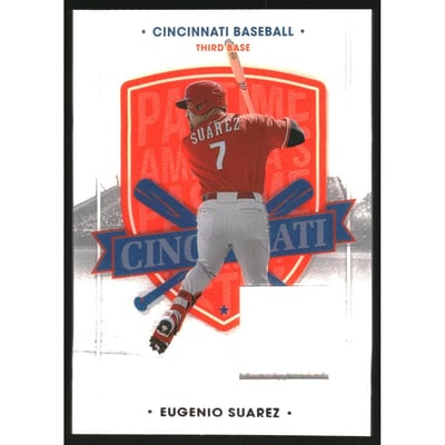 2021 Panini America's Pastime Swatches #54 Eugenio Suarez
