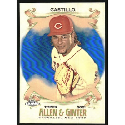 2021 Topps Allen and Ginter Chrome Blue Refractors #159 Luis Castillo