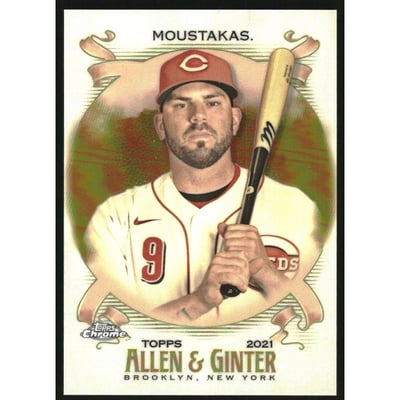 2021 Topps Allen and Ginter Chrome Gold Refractors #37 Mike Moustakas