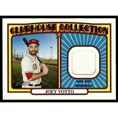 2021 Topps Heritage Clubhouse Collection Relics #CCRJVO Joey Votto