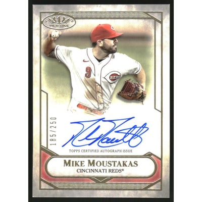 2021 Topps Tier One Tier One Talent Autographs #T1TAMM Mike Moustakas/250
