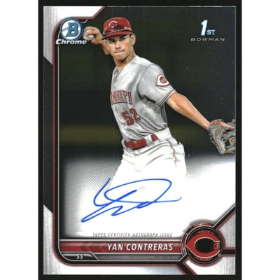 2022 Bowman Chrome Prospect Autographs #CPAYC Yan Contreras