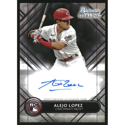 2022 Bowman Sterling Rookie Autographs #RAAL Alejo Lopez