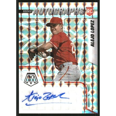2022 Panini Mosaic Rookie Autographs Mosaic #60 Alejo Lopez