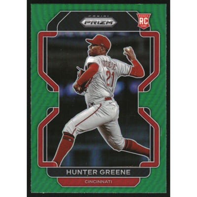 2022 Panini Prizm Prizms Green #88 Hunter Greene