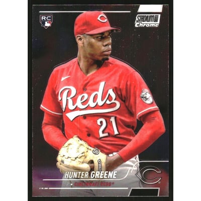 2022 Stadium Club Chrome #133 Hunter Greene RC