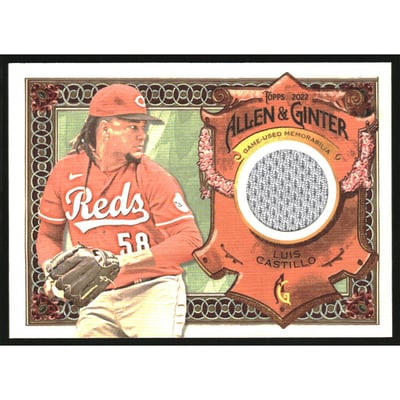2022 Topps Allen and Ginter Relics #AGRALC Luis Castillo