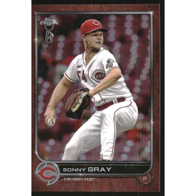 2022 Topps Chrome Ben Baller Orange Refractors #76 Sonny Gray
