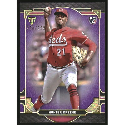 2022 Topps Triple Threads Amethyst #13 Hunter Greene