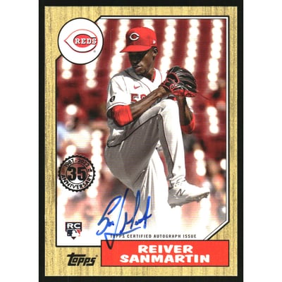 2022 Topps Update '87 Topps Autographs #87BARS Reiver Sanmartin