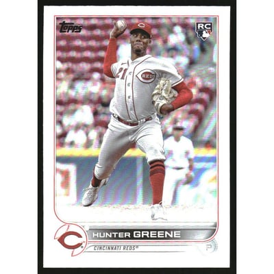 2022 Topps Update Rainbow Foil #US160 Hunter Greene