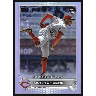2022 Topps Update Rainbow Foil #US267 Hunter Greene