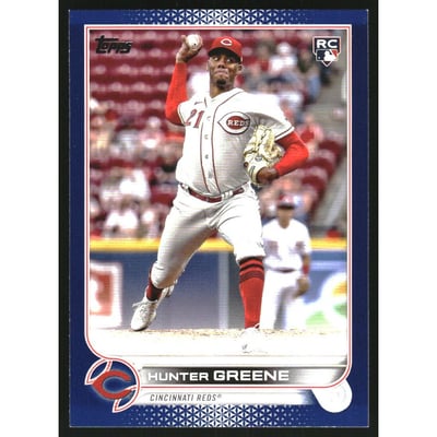 2022 Topps Update Royal Blue #US160 Hunter Greene