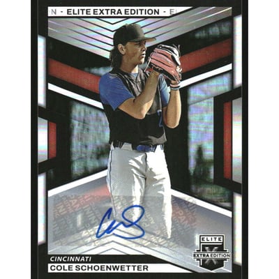 2023 Elite Extra Edition Signatures #10 Cole Schoenwetter