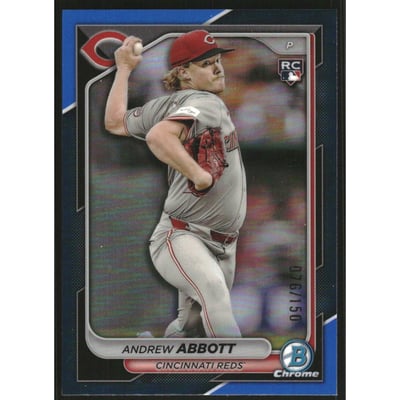 2024 Bowman Chrome Blue Refractors #79 Andrew Abbott