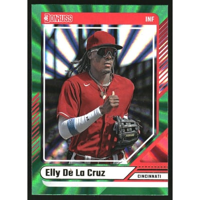 2024 Donruss Green Laser #18 Elly De La Cruz