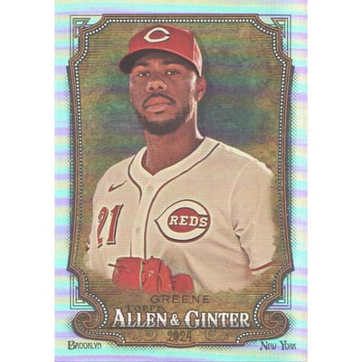 2024 Topps Allen and Ginter Silver Portrait #303 Hunter Greene SP