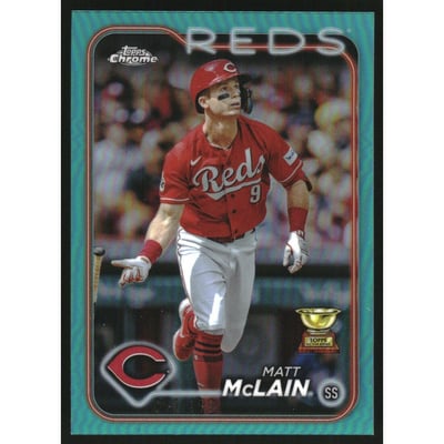 2024 Topps Chrome Aqua Refractors #48 Matt McLain