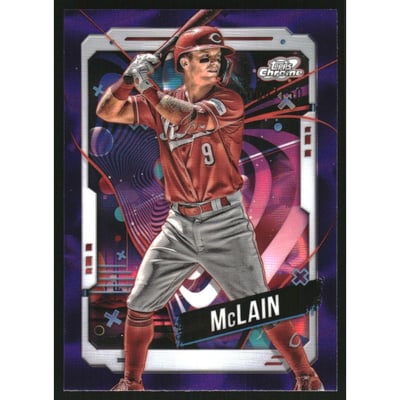 2024 Topps Cosmic Chrome Purple Nebula Refractors #85 Matt McLain