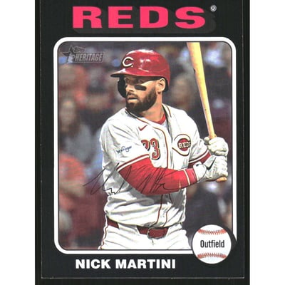 2024 Topps Heritage Black Border #591 Nick Martini