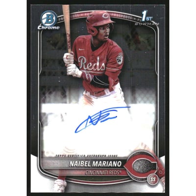 2025 Bowman Chrome Prospect Autographs #CPANM Naibel Mariano