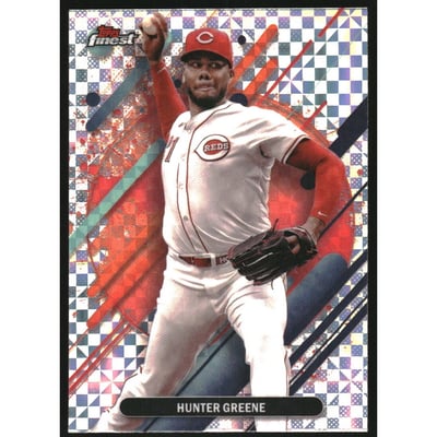 2025 Finest Checkerboard Refractors #258 Hunter Greene