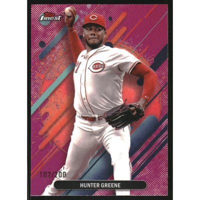 2025 Finest Magenta Refractors #258 Hunter Greene