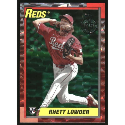 2025 Topps '90 Topps Green Crackle Foil #T9091 Rhett Lowder