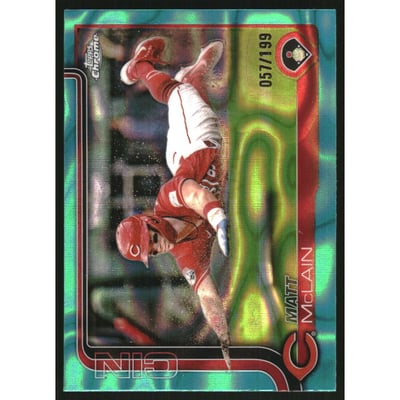 2025 Topps Chrome Aqua Lava Refractors #278 Matt McLain